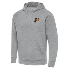 Indiana Pacers Antigua Big & Tall Victory Raglan Pullover Hoodie Heather Gray - NBA