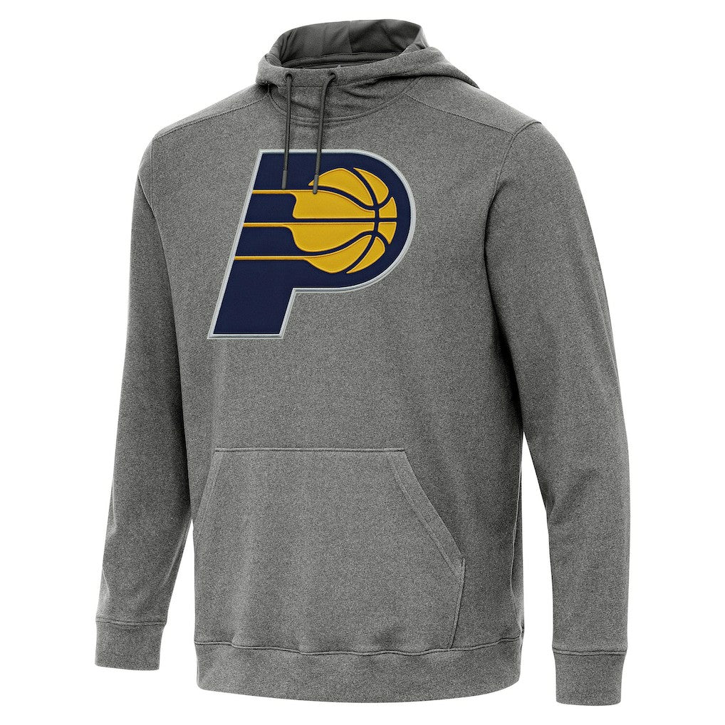 Indiana Pacers Antigua Cloud Pullover Hoodie Heather Black - NBA