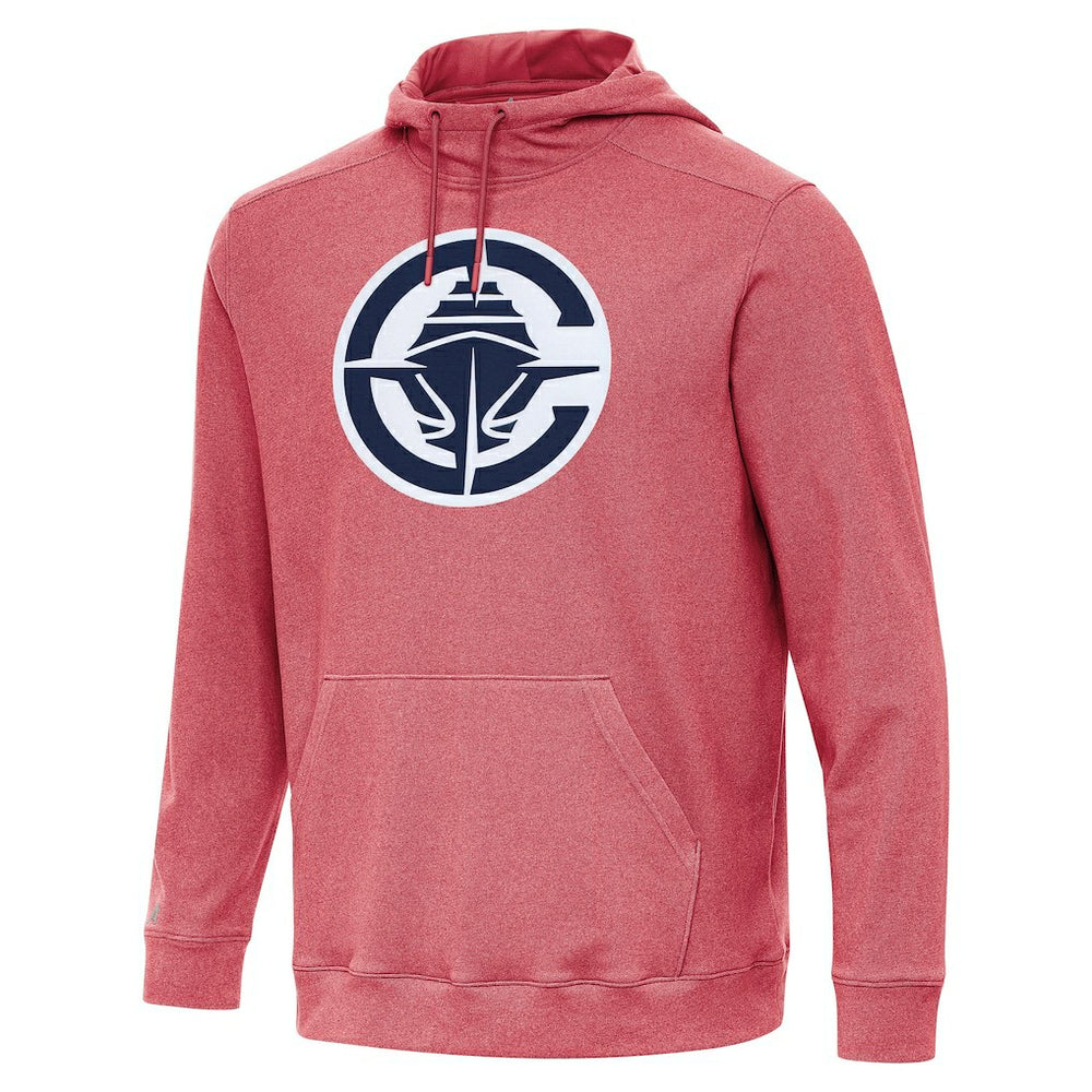 LA Clippers Antigua Cloud Pullover Hoodie Heather Red - NBA