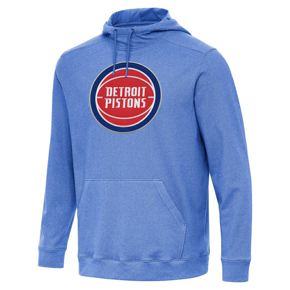 Detroit Pistons Antigua Cloud Pullover Hoodie Heather Blue - NBA