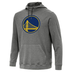 Golden State Warriors Antigua Cloud Pullover Hoodie Heather Black - NBA
