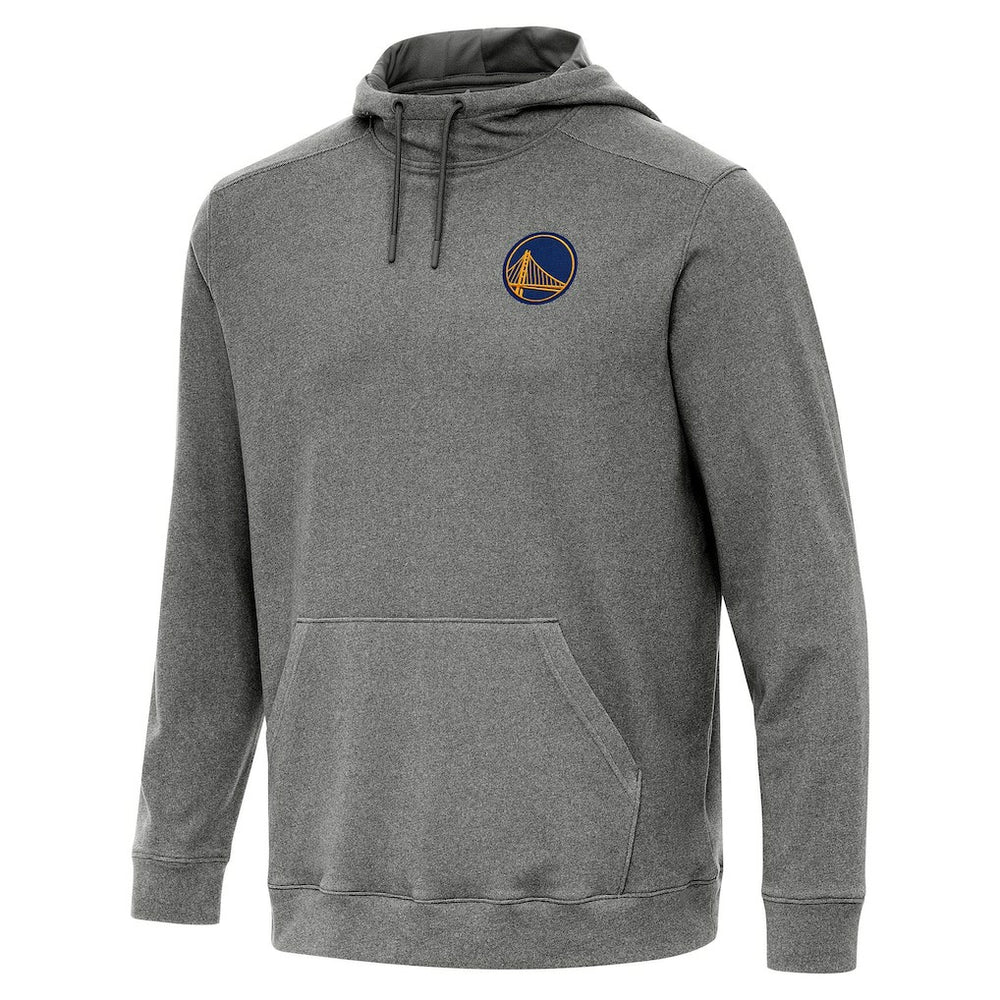 Golden State Warriors Antigua Cloud Pullover Hoodie Heather Black - NBA