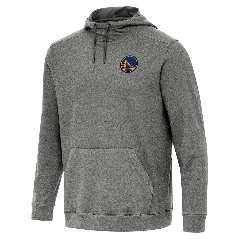 Golden State Warriors Antigua Cloud Pullover Hoodie Heather Black - NBA
