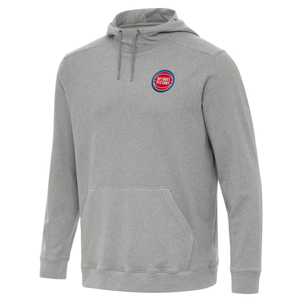 Detroit Pistons Antigua Cloud Pullover Hoodie Heather Gray - NBA