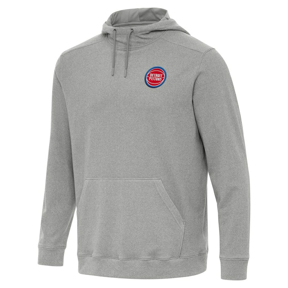 Detroit Pistons Antigua Cloud Pullover Hoodie Heather Gray - NBA