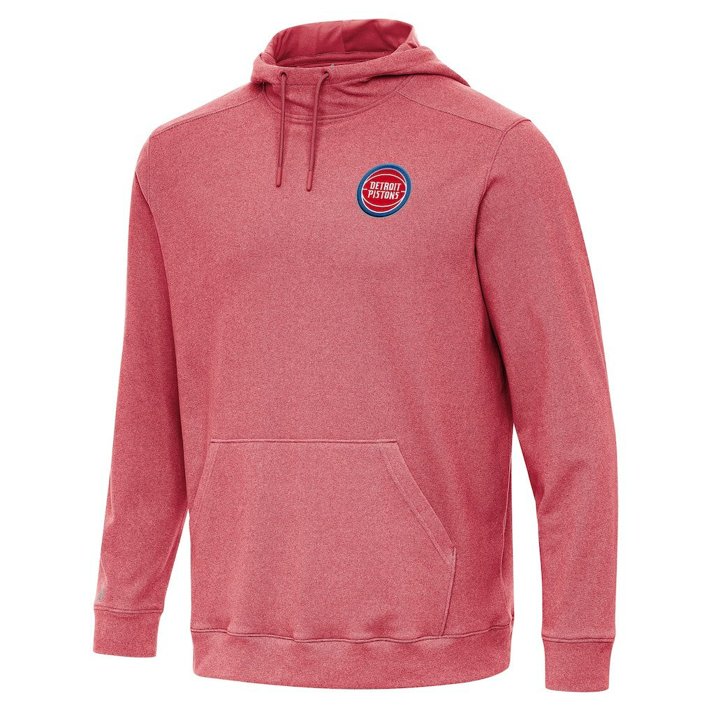 Detroit Pistons Antigua Cloud Pullover Hoodie Heather Red - NBA