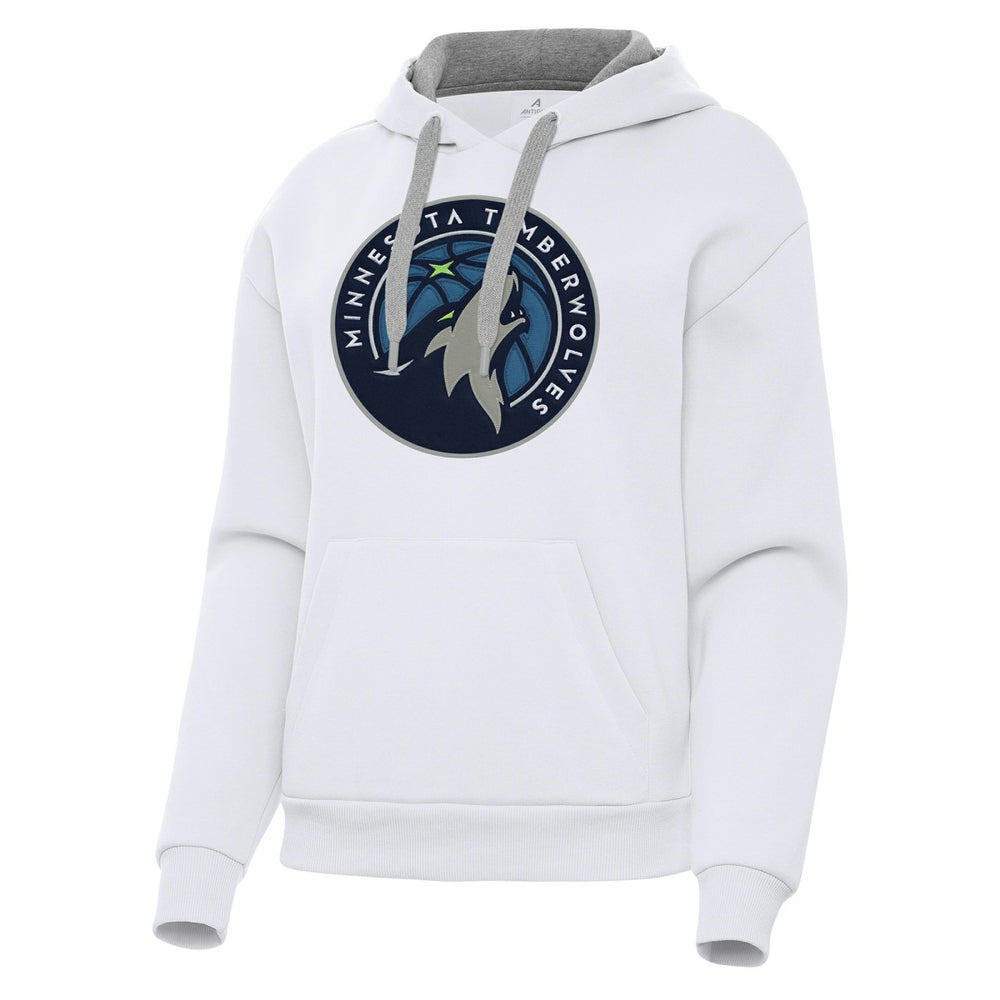 Minnesota Timberwolves Antigua Women's Victory Pullover Hoodie White - NBA