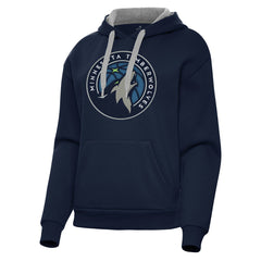 Minnesota Timberwolves Antigua Women's Victory Pullover Hoodie Navy - NBA