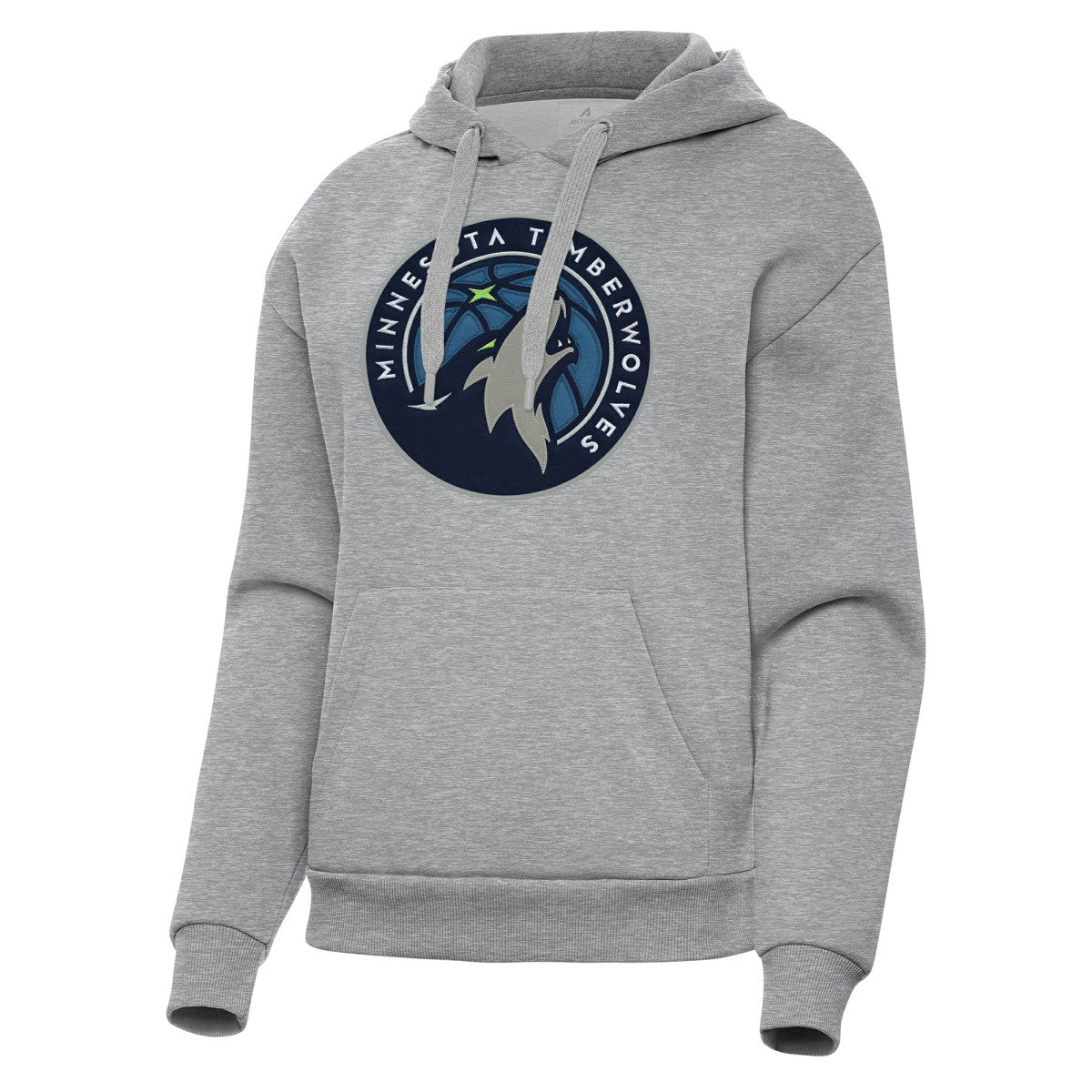 Minnesota Timberwolves Antigua Women's Victory Pullover Hoodie Heather Gray - NBA