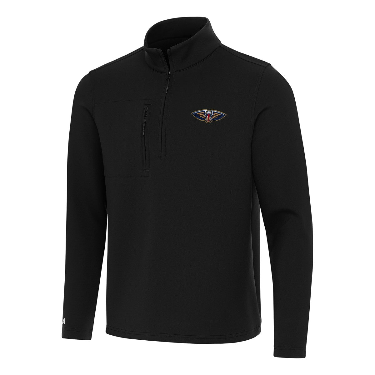 New Orleans Pelicans Antigua Insider Quarter-Zip Top Black - NBA