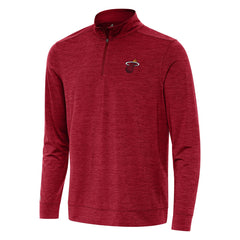 Miami Heat Antigua Bright Quarter-Zip Top Cardinal - NBA