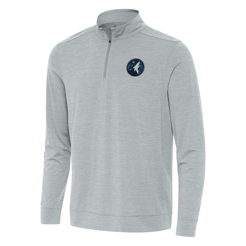 Minnesota Timberwolves Antigua Bright Quarter-Zip Top Heather Gray - NBA