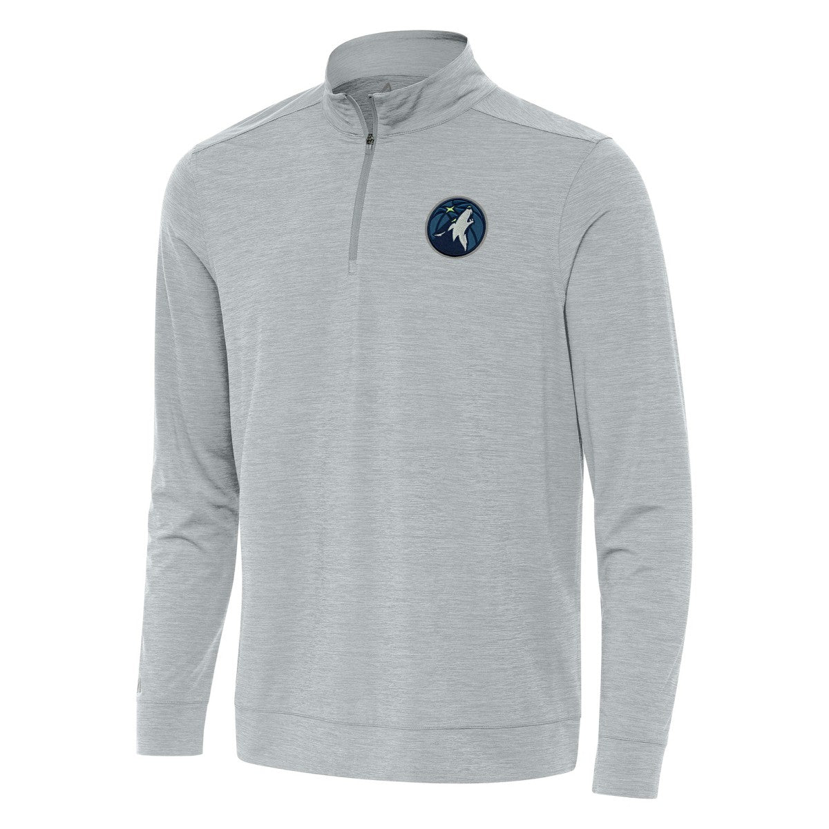 Minnesota Timberwolves Antigua Bright Quarter-Zip Top Heather Gray - NBA