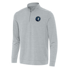 Minnesota Timberwolves Antigua Bright Quarter-Zip Top Heather Gray - NBA