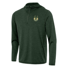 Milwaukee Bucks Antigua Tidy Quarter-Zip Hoodie Hunter Green - NBA