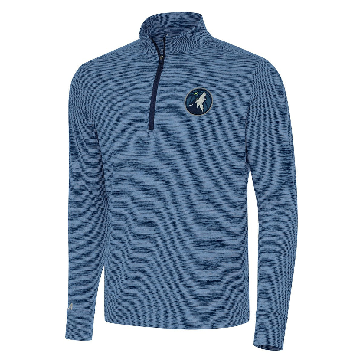 Minnesota Timberwolves Antigua Cause Quarter-Zip Top Heather Navy - NBA