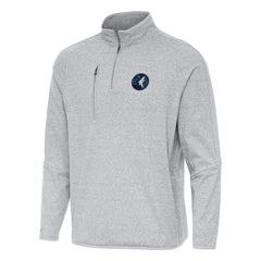 Minnesota Timberwolves Antigua Certain Quarter-Zip Tri-Blend Sweatshirt Heather Gray - NBA