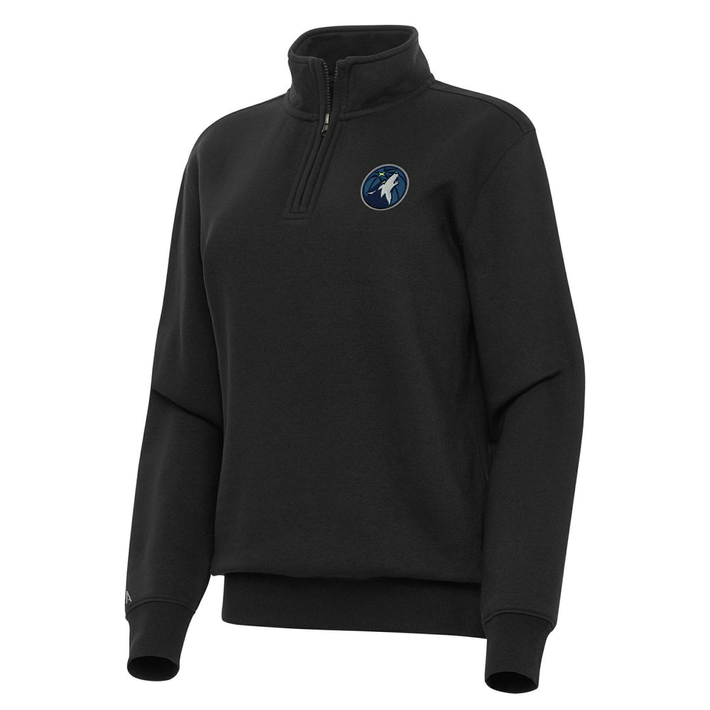 Minnesota Timberwolves Antigua Women's Victory Quarter-Zip Sweatshirt Black - NBA