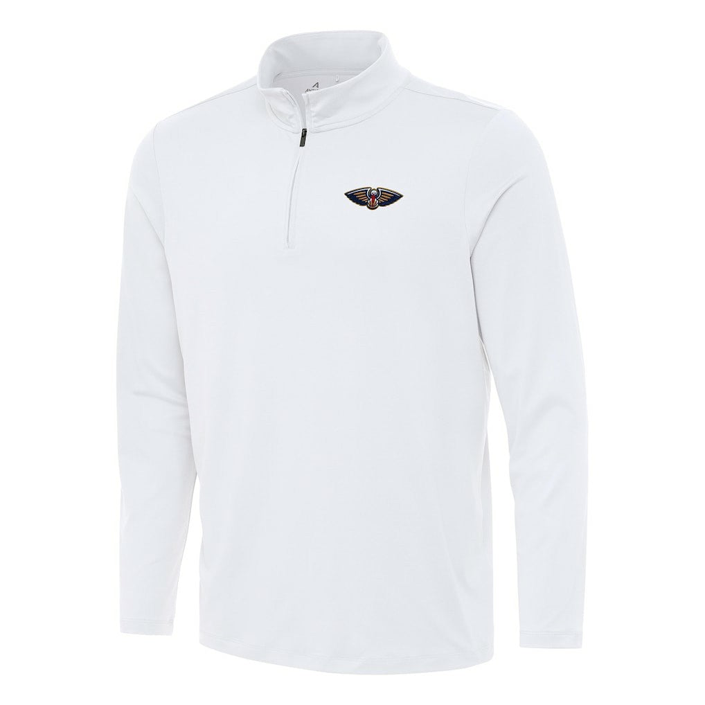 New Orleans Pelicans Antigua Reprocess Quarter-Zip Top White - NBA