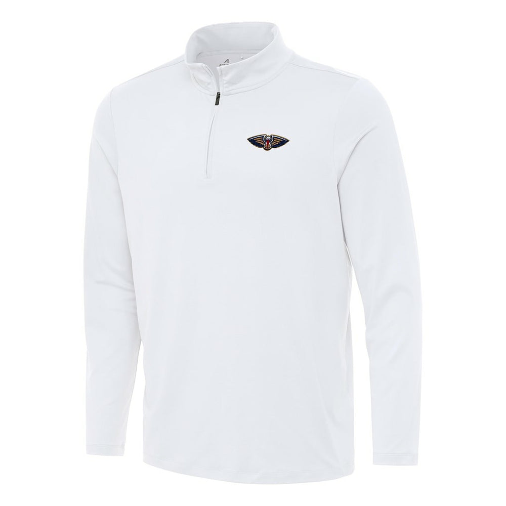 New Orleans Pelicans Antigua Reprocess Quarter-Zip Top White - NBA