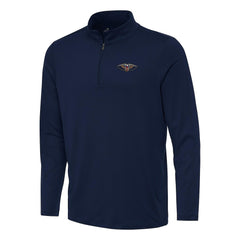 New Orleans Pelicans Antigua Reprocess Quarter-Zip Top Navy - NBA
