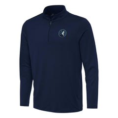 Minnesota Timberwolves Antigua Reprocess Quarter-Zip Top Navy - NBA