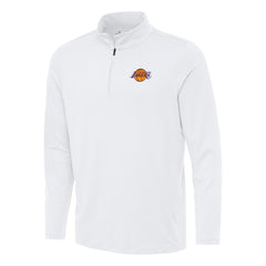 Los Angeles Lakers Antigua Reprocess Quarter-Zip Top White - NBA