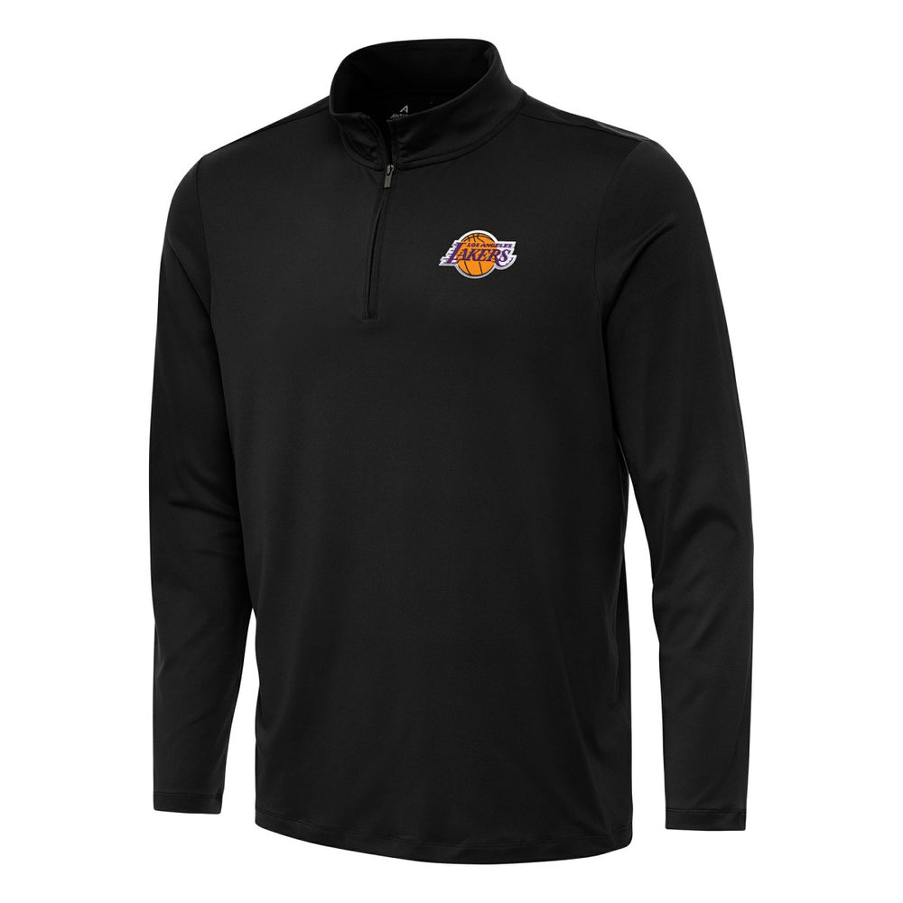 Los Angeles Lakers Antigua Reprocess Quarter-Zip Top Black - NBA