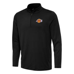 Los Angeles Lakers Antigua Reprocess Quarter-Zip Top Black - NBA