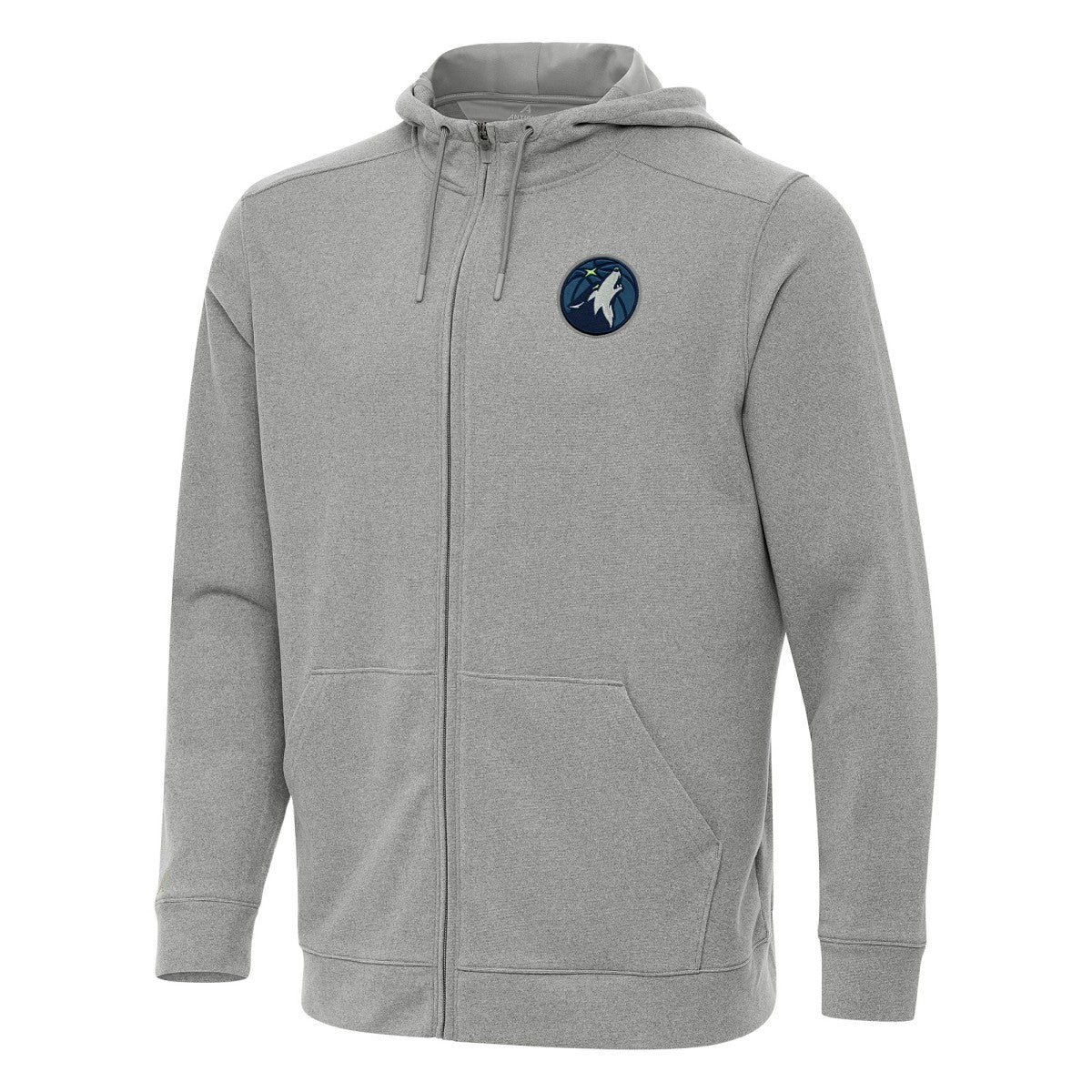 Minnesota Timberwolves Antigua Effortless Full-Zip Hoodie Jacket Heather Gray - NBA