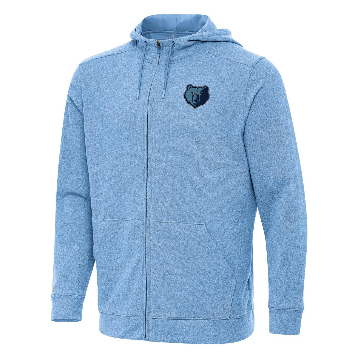 Memphis Grizzlies Antigua Effortless Full-Zip Hoodie Jacket Light Blue - NBA