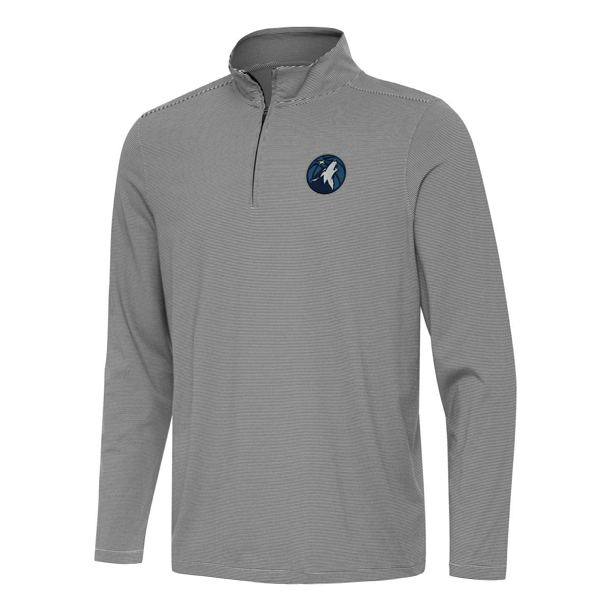 Minnesota Timberwolves Antigua Twine Quarter-Zip Top Black - NBA