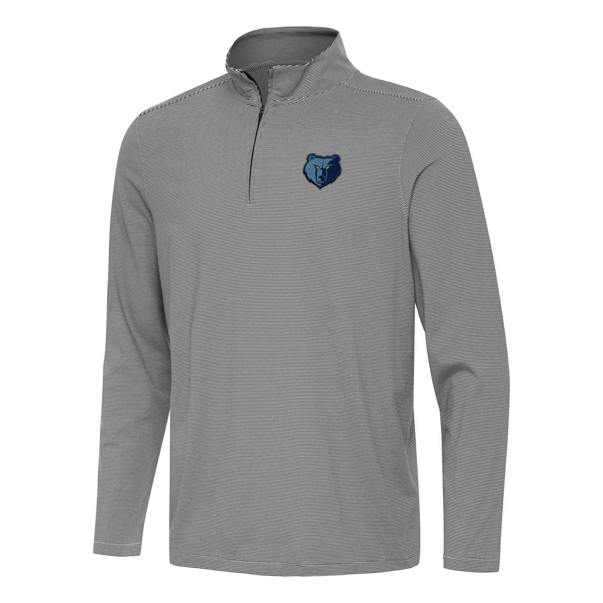 Memphis Grizzlies Antigua Twine Quarter-Zip Top Black - NBA