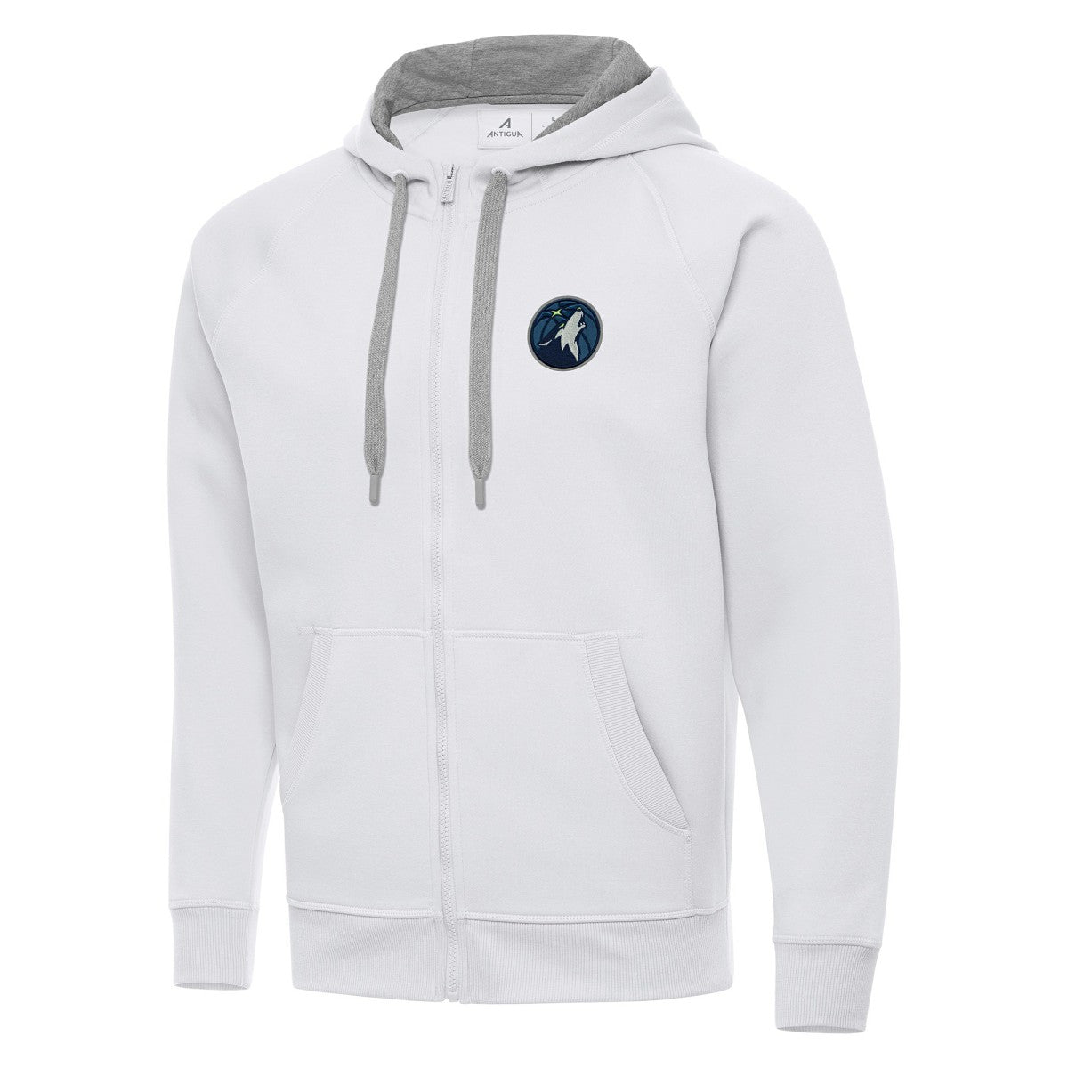 Minnesota Timberwolves Antigua Big & Tall Victory Full-Zip Hoodie Jacket White - NBA