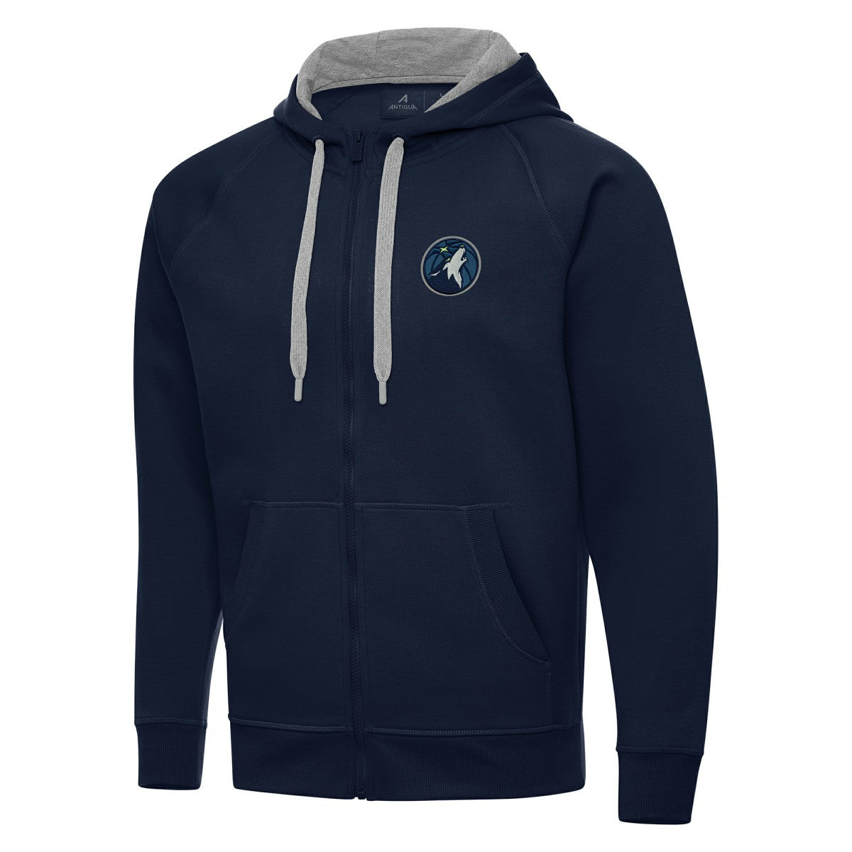 Minnesota Timberwolves Antigua Big & Tall Victory Full-Zip Hoodie Jacket Navy - NBA