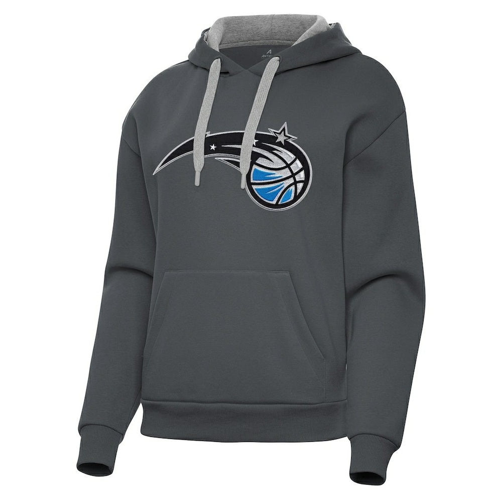 Orlando Magic Antigua Women's Victory Pullover Hoodie Charcoal - NBA