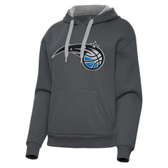 Orlando Magic Antigua Women's Victory Pullover Hoodie Charcoal - NBA