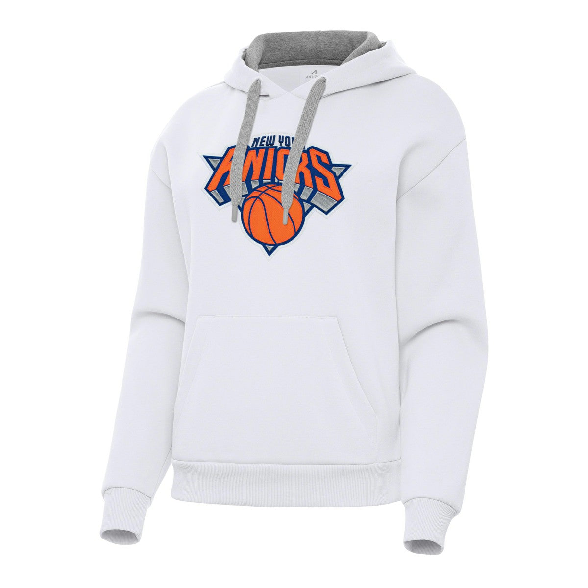 New York Knicks Antigua Women's Victory Pullover Hoodie White - NBA