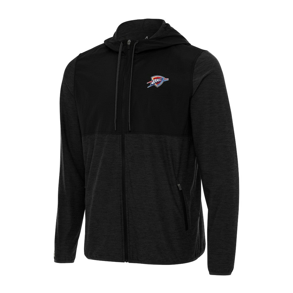 Oklahoma City Thunder Antigua Sway Full-Zip Hoodie Jacket Black - NBA