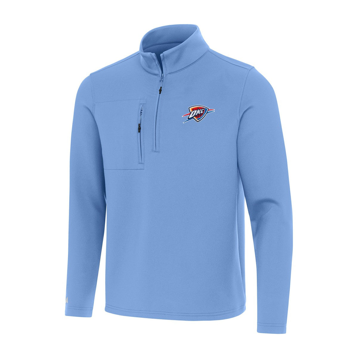 Oklahoma City Thunder Antigua Insider Quarter-Zip Top Powder Blue - NBA