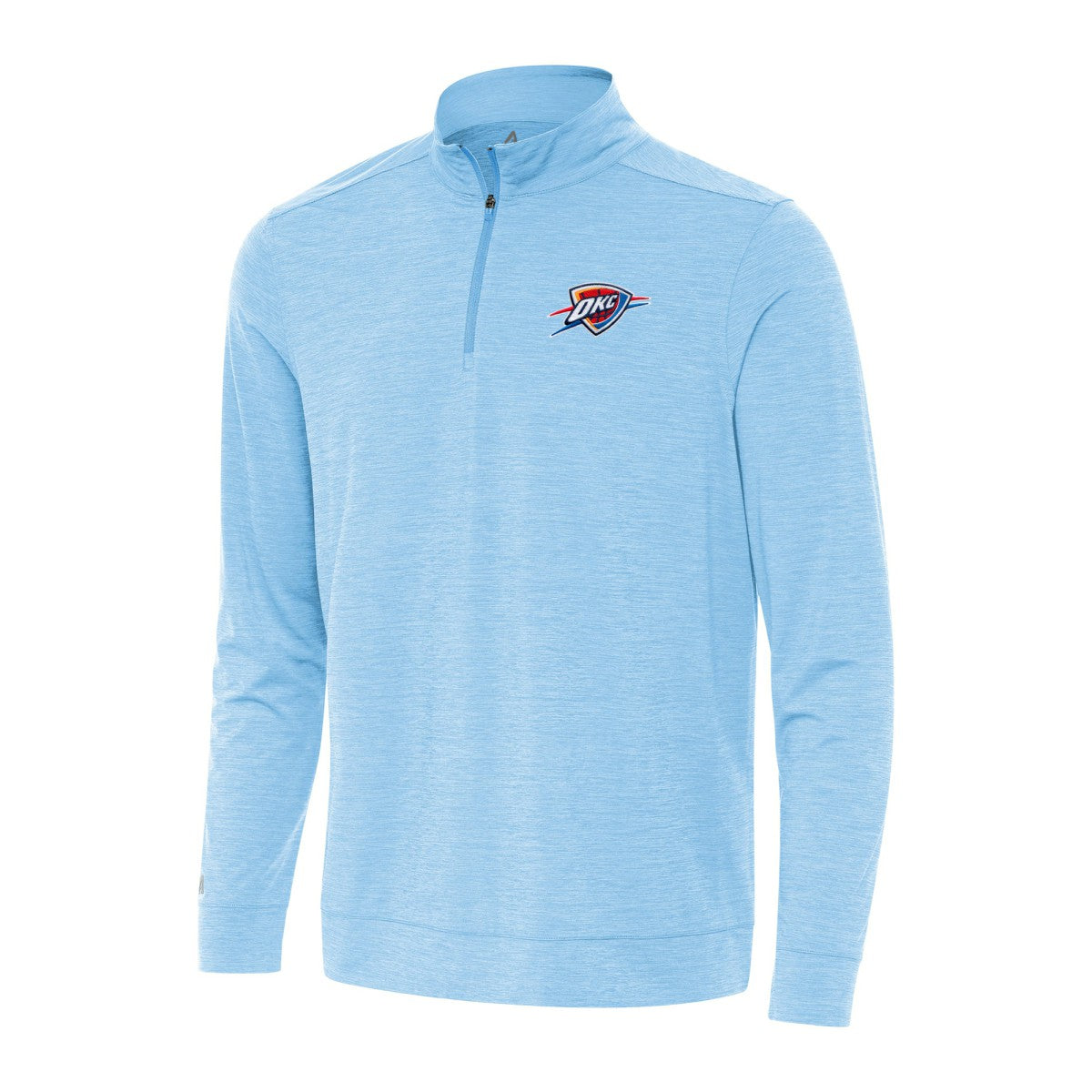 Oklahoma City Thunder Antigua Bright Quarter-Zip Top Light Blue - NBA