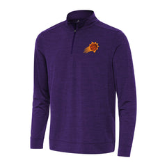 Phoenix Suns Antigua Bright Quarter-Zip Top Heather Purple - NBA