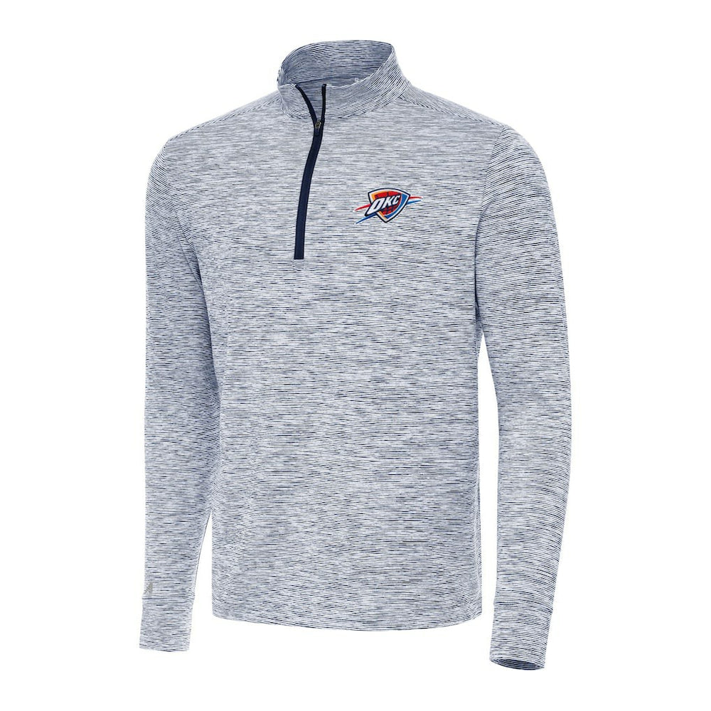 Oklahoma City Thunder Antigua Cause Quarter-Zip Top Navy - NBA
