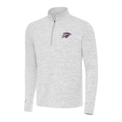 Oklahoma City Thunder Antigua Cause Quarter-Zip Top Gray - NBA