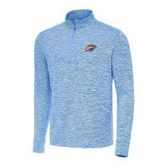 Oklahoma City Thunder Antigua Cause Quarter-Zip Top Heather Powder Blue - NBA