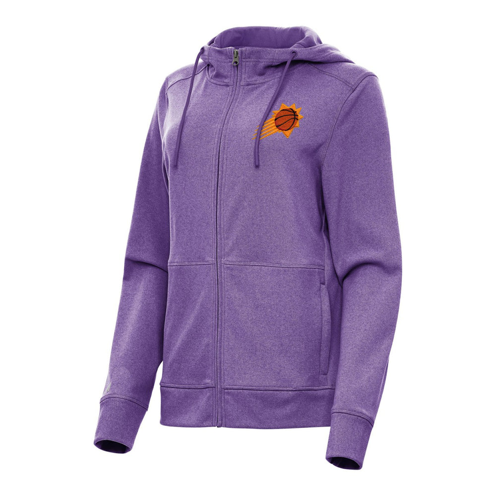 Phoenix Suns Antigua Women's Seeker Full-Zip Hoodie Jacket Heather Purple - NBA