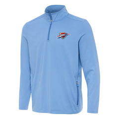 Oklahoma City Thunder Antigua Perilous Quarter-Zip Sweatshirt Powder Blue - NBA