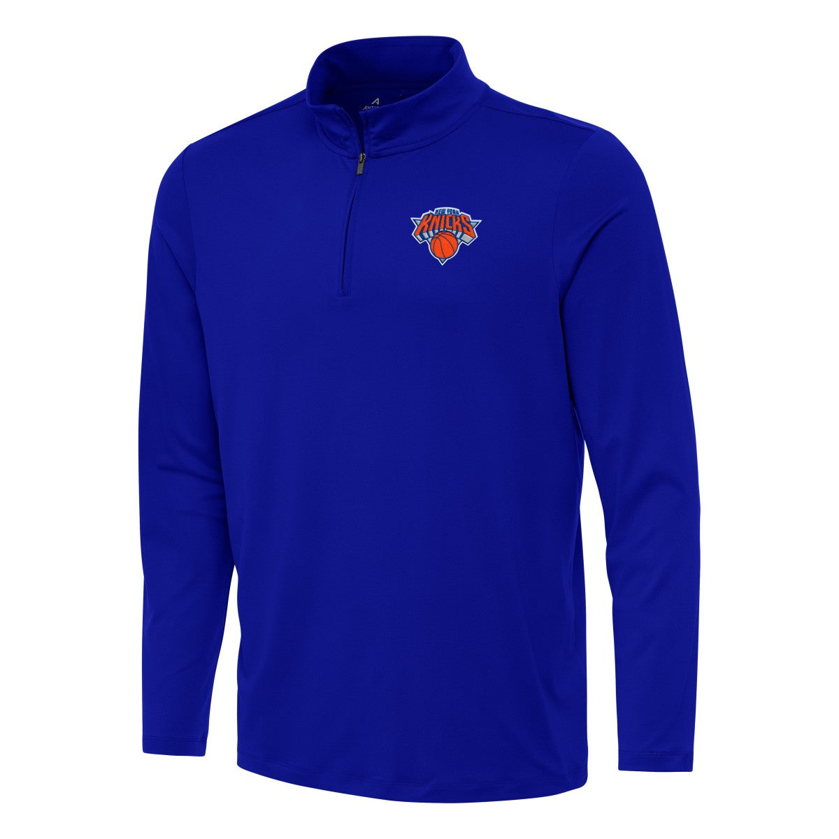 New York Knicks Antigua Reprocess Quarter-Zip Top Blue - NBA