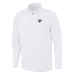 Oklahoma City Thunder Antigua Reprocess Quarter-Zip Top White - NBA