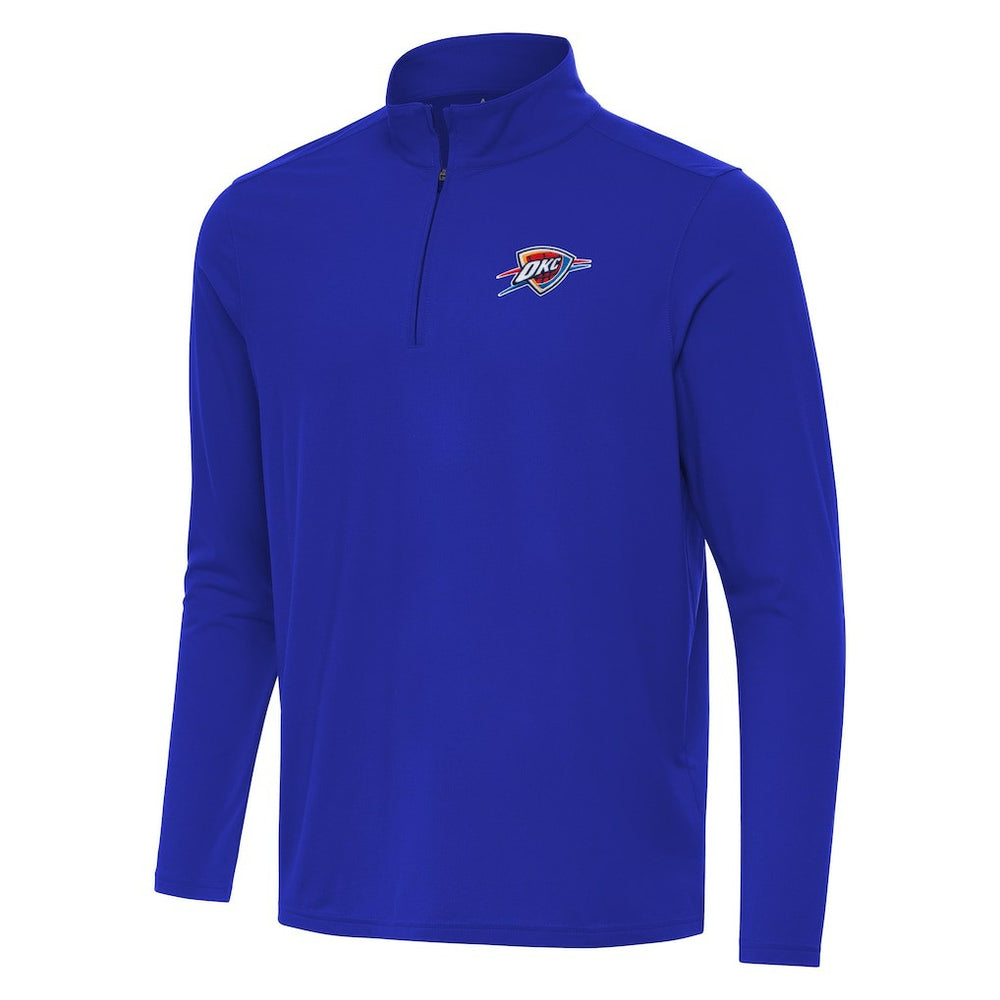 Oklahoma City Thunder Antigua Intent Quarter-Zip Top Royal - NBA